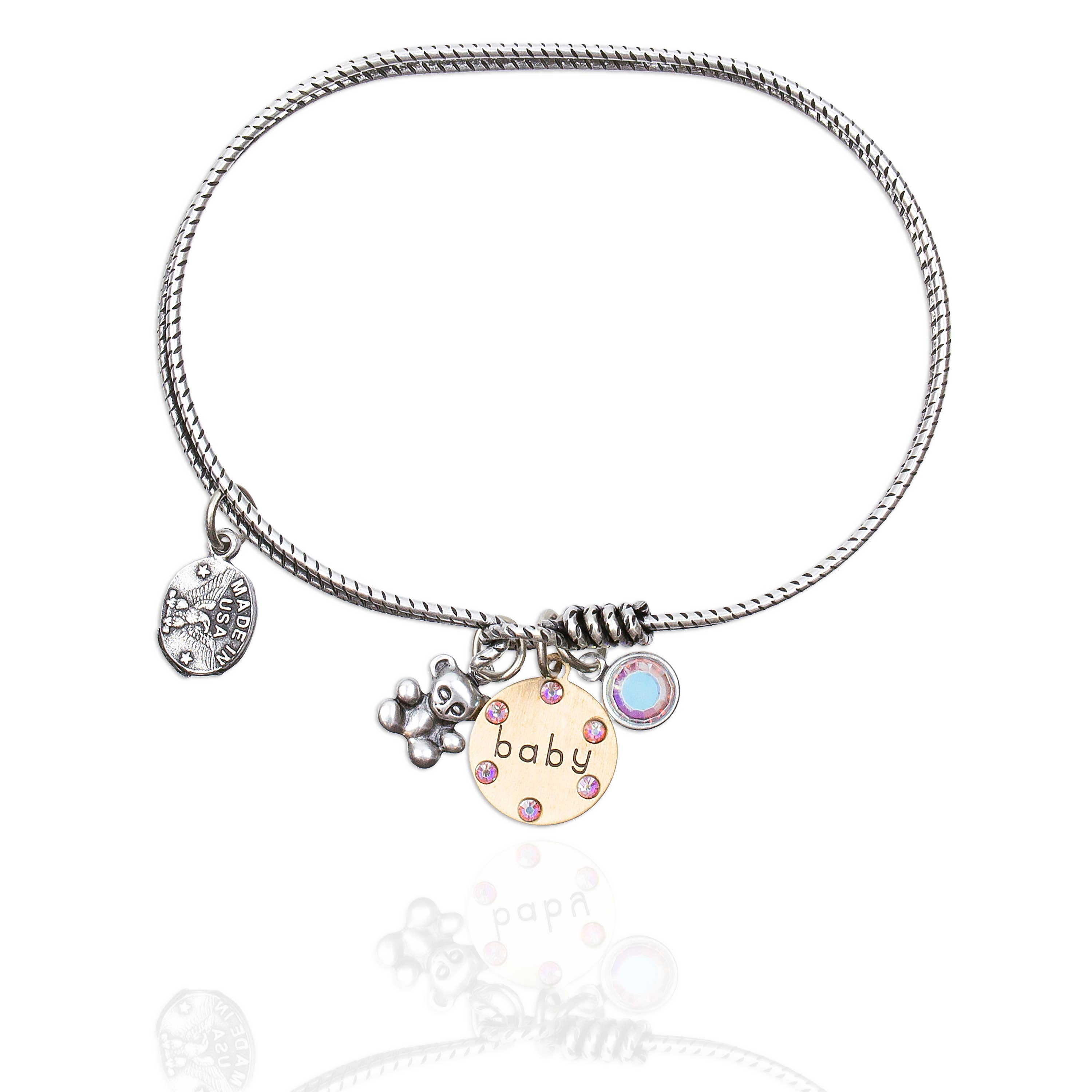Anne Koplik Designs, Inc. - Wholesale Charm/Dangle Bracelet - "Baby"  Crystal Jumble Charm Bangle0
