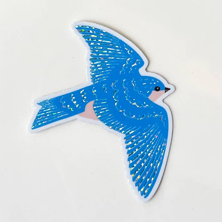 Autocollant Blue Swallow pour la vente par Lightlaced
