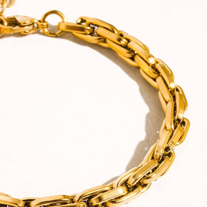 Oro Amarillo Pulsera de Cadena Fina de Oro 18K Kolt Antideslustre de venta al por mayor en Faire2