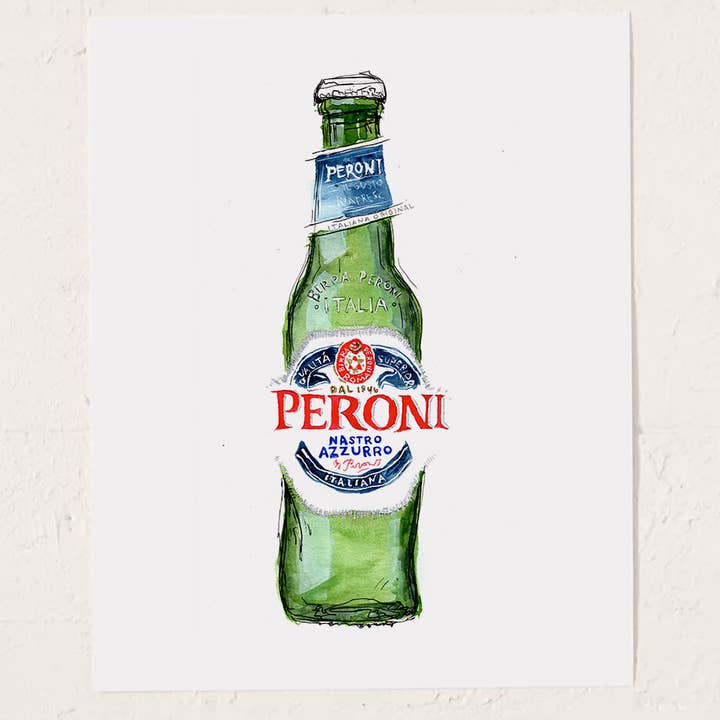 Ashley Eisenman Art - Wholesale Art Print - Peroni Birra Italia