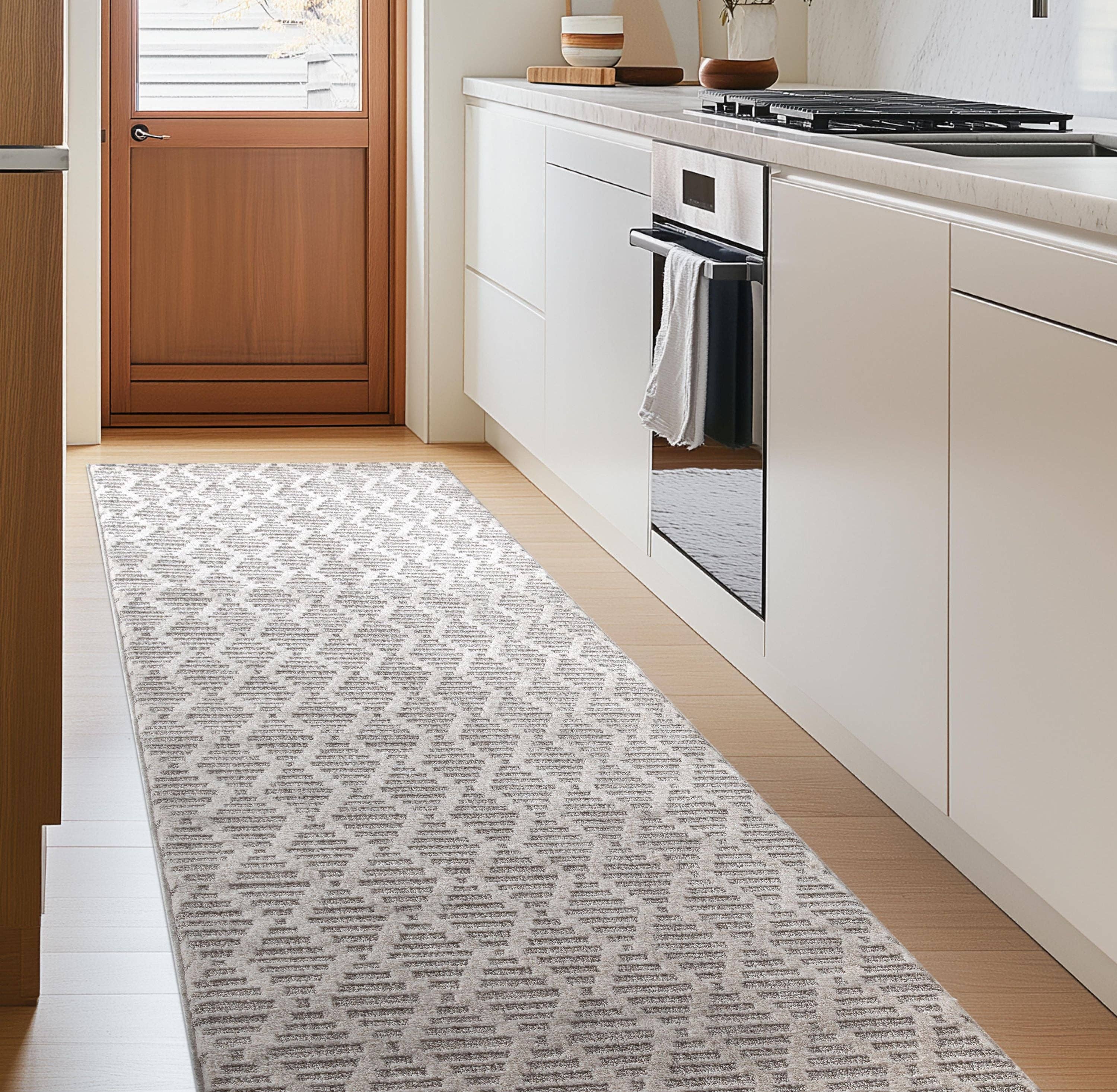 Well Woven - Venta al por mayor Alfombra de pasillo - Corredor de tamaño personalizado Babilonia marroquí topo elige longitud4