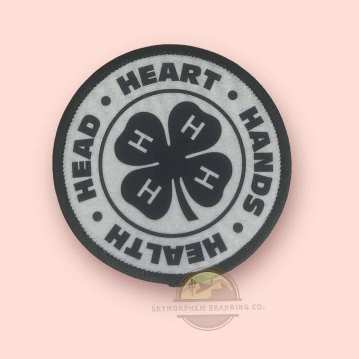 4H Clover- Black & White for wholesale by Skymorphew Branding Co