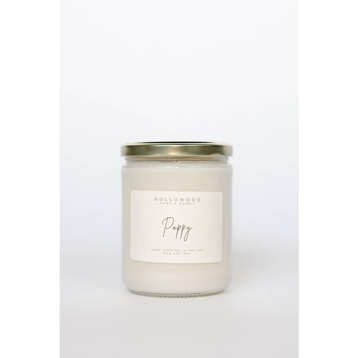HOLLOWOOD FRAGRANCE - Wholesale Jar/Filled Candle - POPPY | CANDLES5