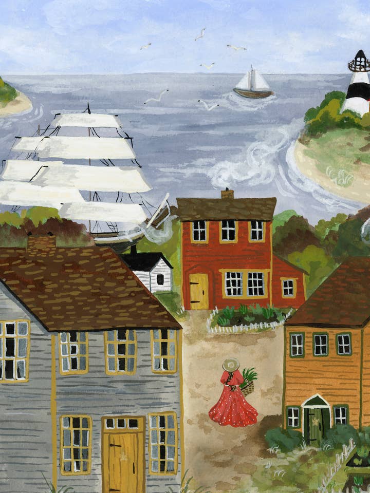 Sleepy New England for wholesale by Chimney Smoke Art