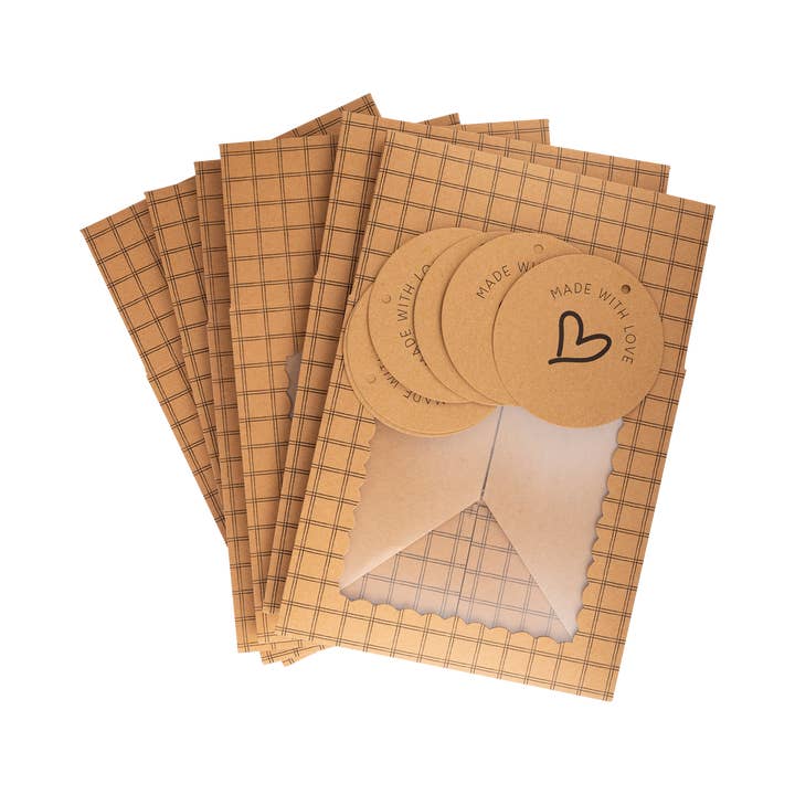 My Mind’s Eye - Wholesale Gift Box - PEA1003 - Made with Love Kraft Cookie Box3