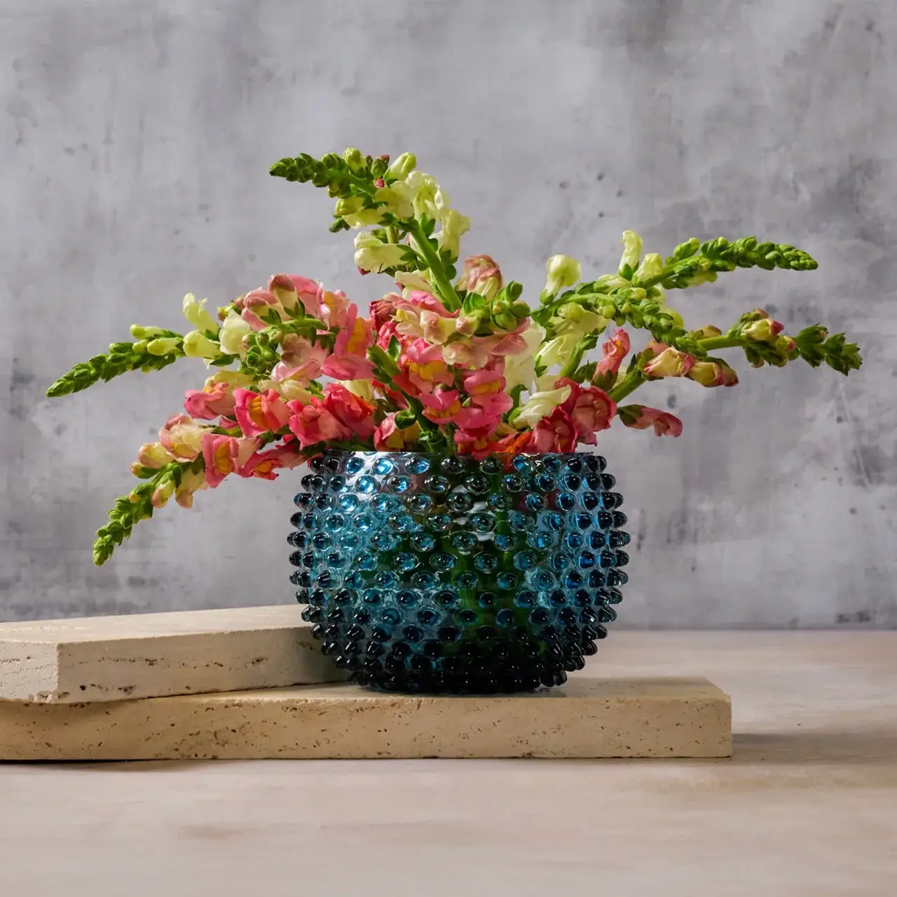 Maure Luxury Gifts - Wholesale Vase - Large Hobnail Vase | Midnight Blue | Bohemia Crystal1