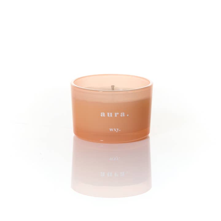 wxy. - Wholesale Jar/Filled Candle - Aura 3oz Candle - White Woods + Amber
