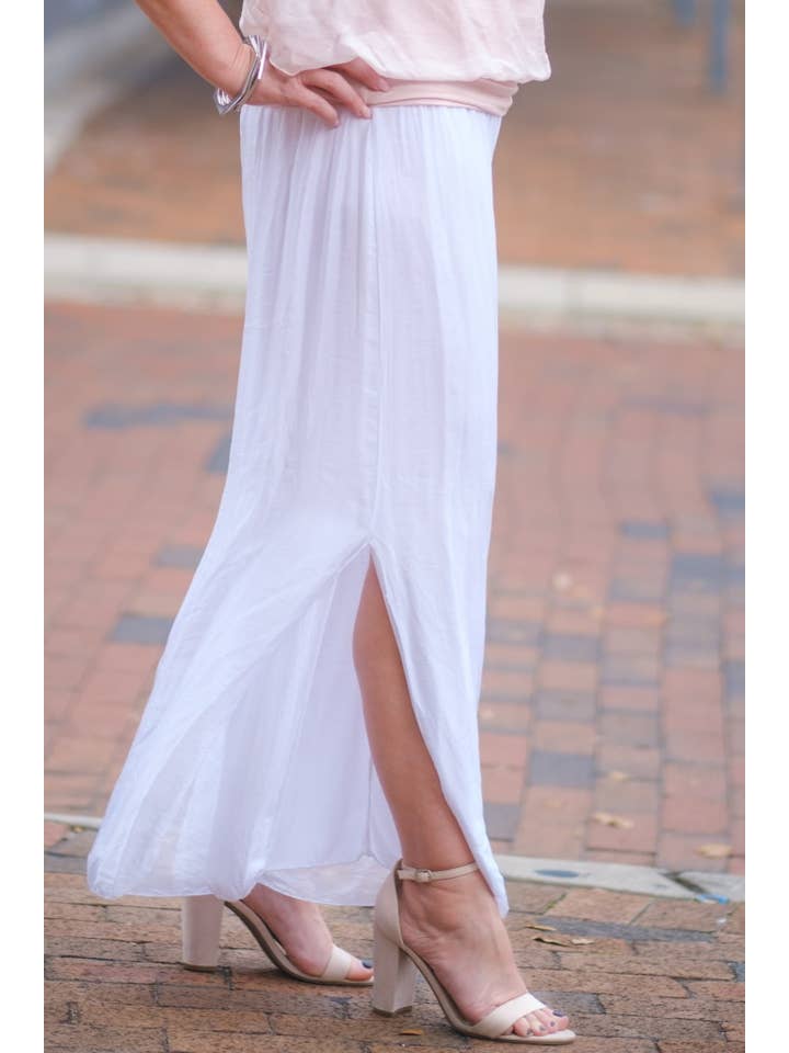 TINA Stephens Italy/Tees By Tina - Wholesale Pants - Women's - Eva Silk Side Slit Pant (PL206)33