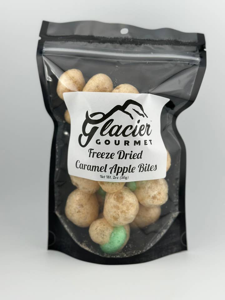 Gefriergetrocknete Karamell-Apfelstücke - Herbstfavorit - 2oz Beutel für den Großhandel von Glacier Gourmet