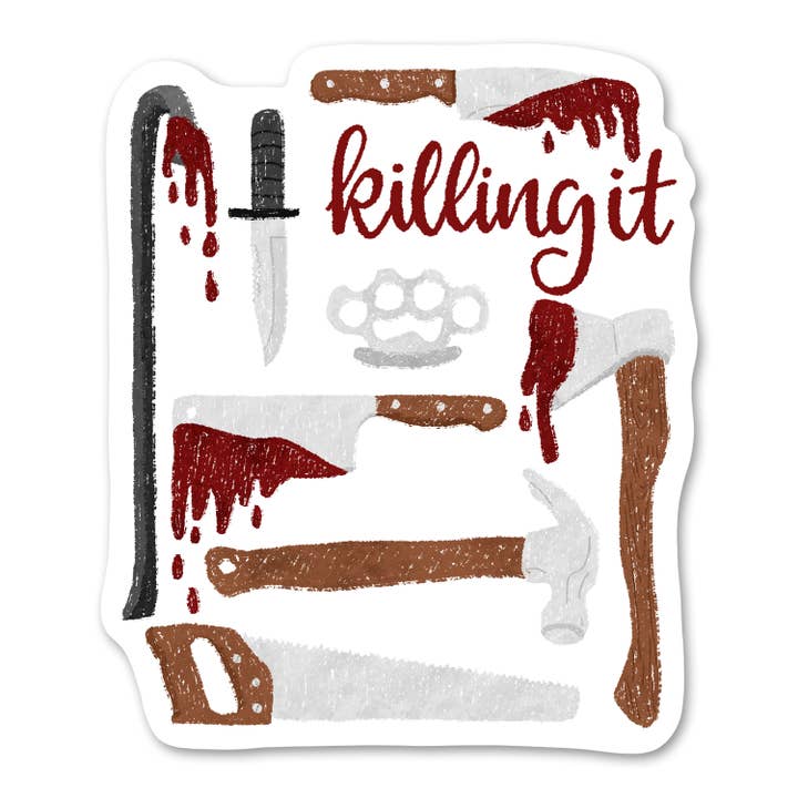 Paper Bunny Press - Wholesale Sticker - Killing It Sticker