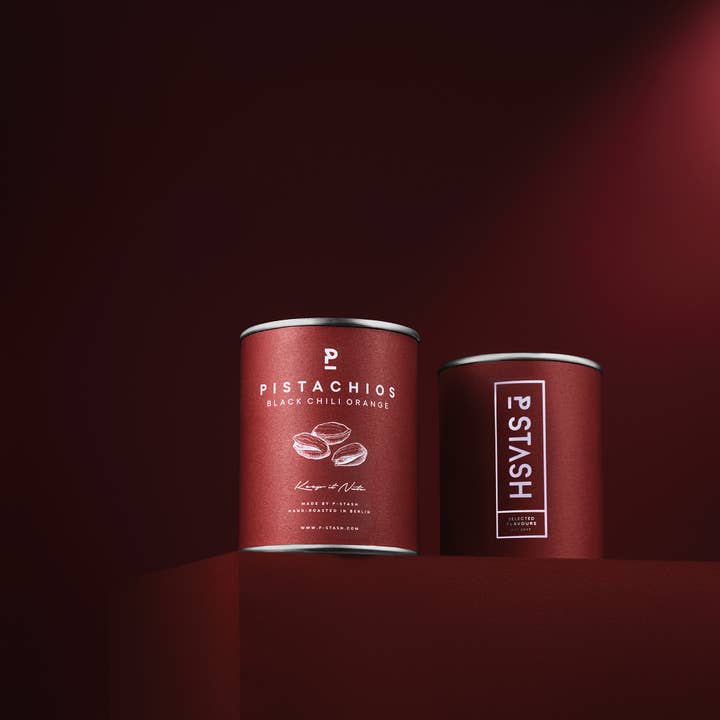 P-Stash - Wholesale Nuts - 12x Pistachios - Chili Orange - Mini 50g1