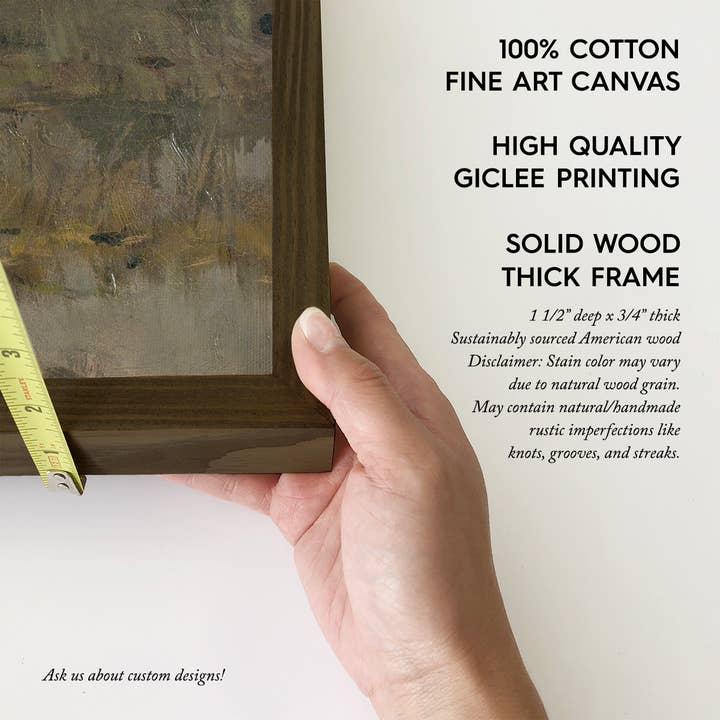 Hangout Home - Wholesale Art Print - Birds Over Marsh - Landscape Canvas Art - Wood Framed Art3