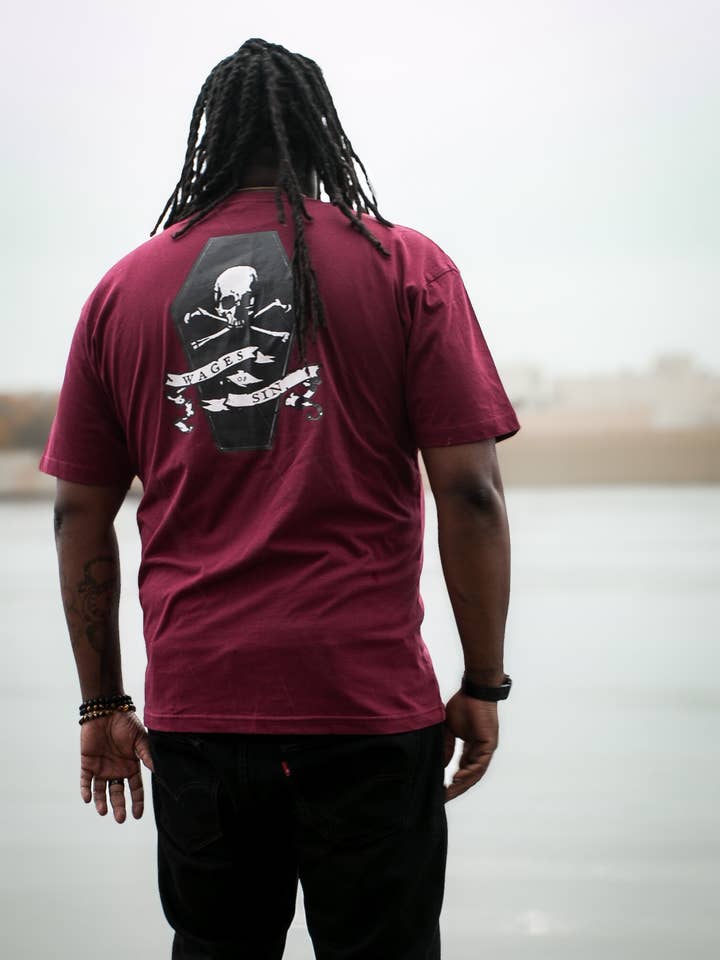 Wages of Sin Graphic Tshirt for wholesale by Honey Soul LLC