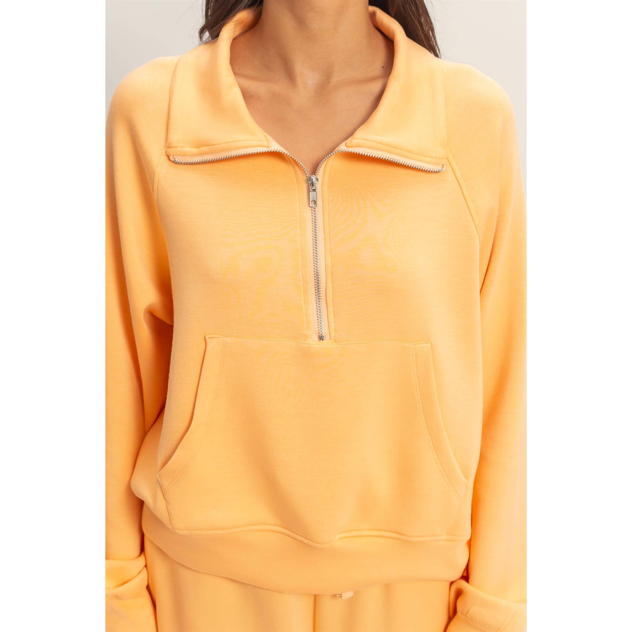 HYFVE - Wholesale Sweatshirt - Women's - Half-Zip Collar Pullover13