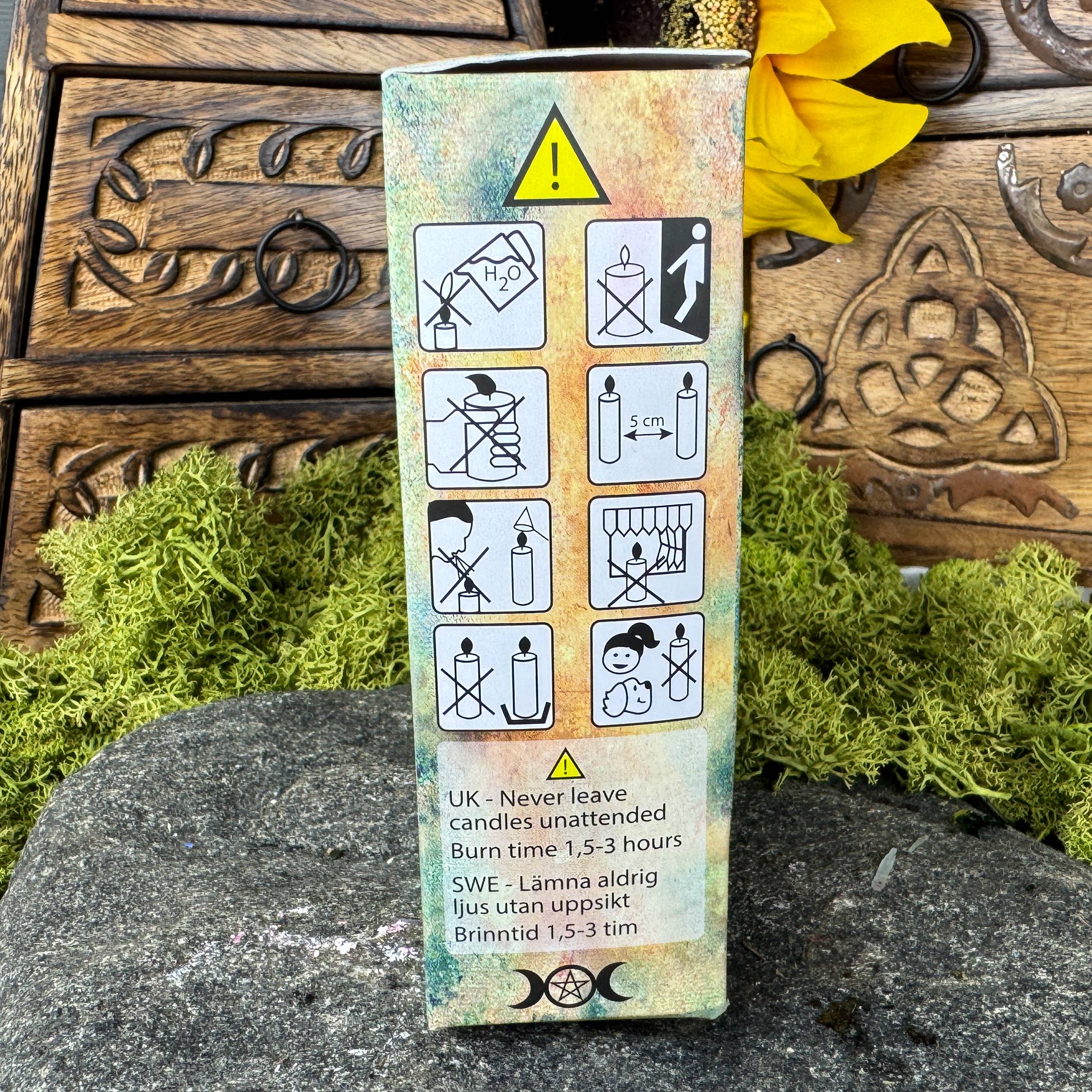 Kani NaturApotek AB - Wholesale Pillar Candle - Spell candles Light Blue - Healing & Peace/ 1.7x10cm3