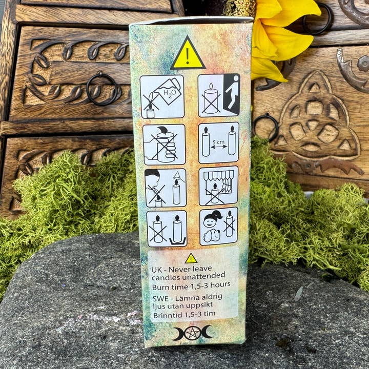 Kani NaturApotek AB - Wholesale Pillar Candle - Spell candles Dark Blue - Insight & Protection / 1.7x10cm3