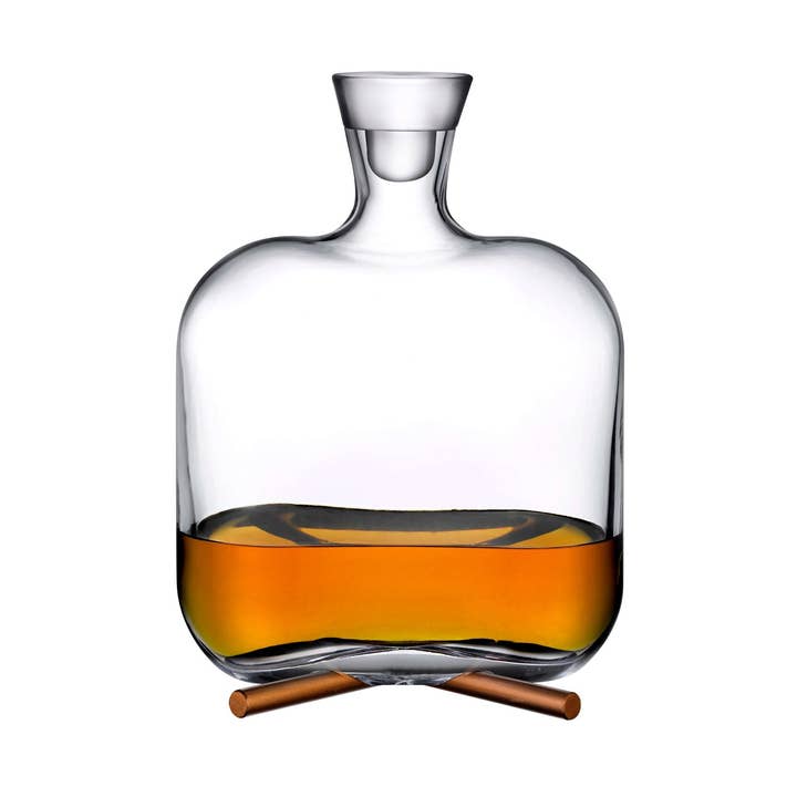 Camp whiskyflaske med messingfod for engroshandel hos NUDE