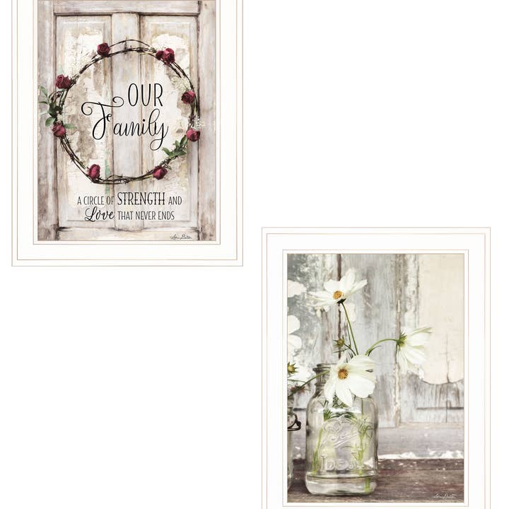 "Our Family Blossoms" 2-Piece Vignette by Lori Deiter for wholesale by Trendy Decor 4U