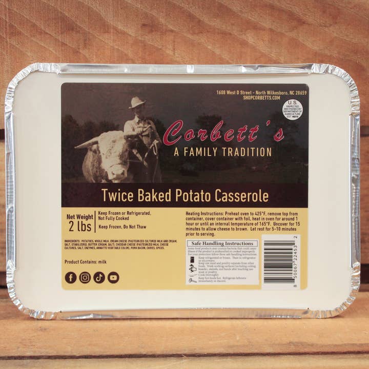 Corbett's Craft Meats - Wholesale Shelf Stable Prepared Meal - Twice Baked Potato Casserole0