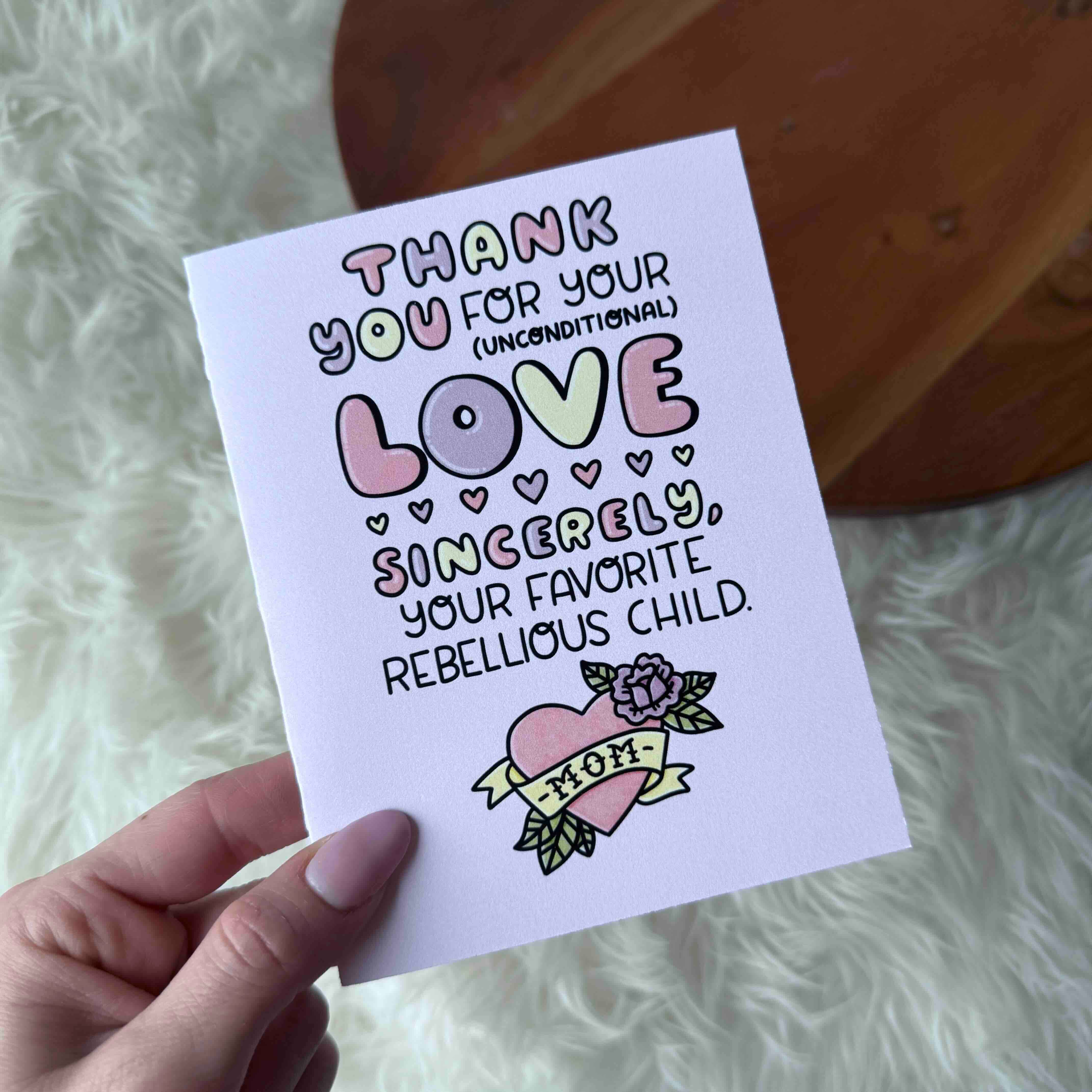 Big Moods - Wholesale Mother's Day Card - Funny Mom Card from Your Rebel Child2