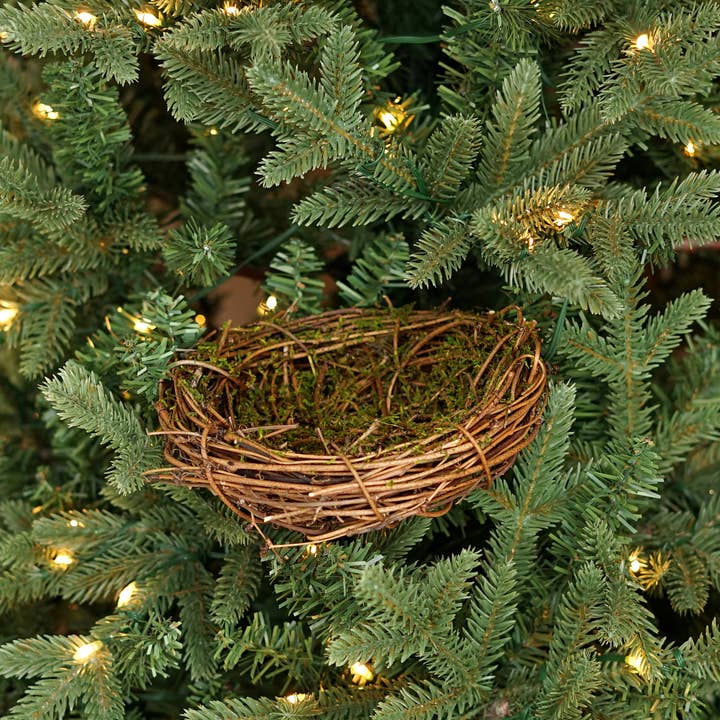 Holiday Depot Inc. - Wholesale Decorative Tabletop Object - M30926- 6nD Twiggy Bird Nest-Moss3