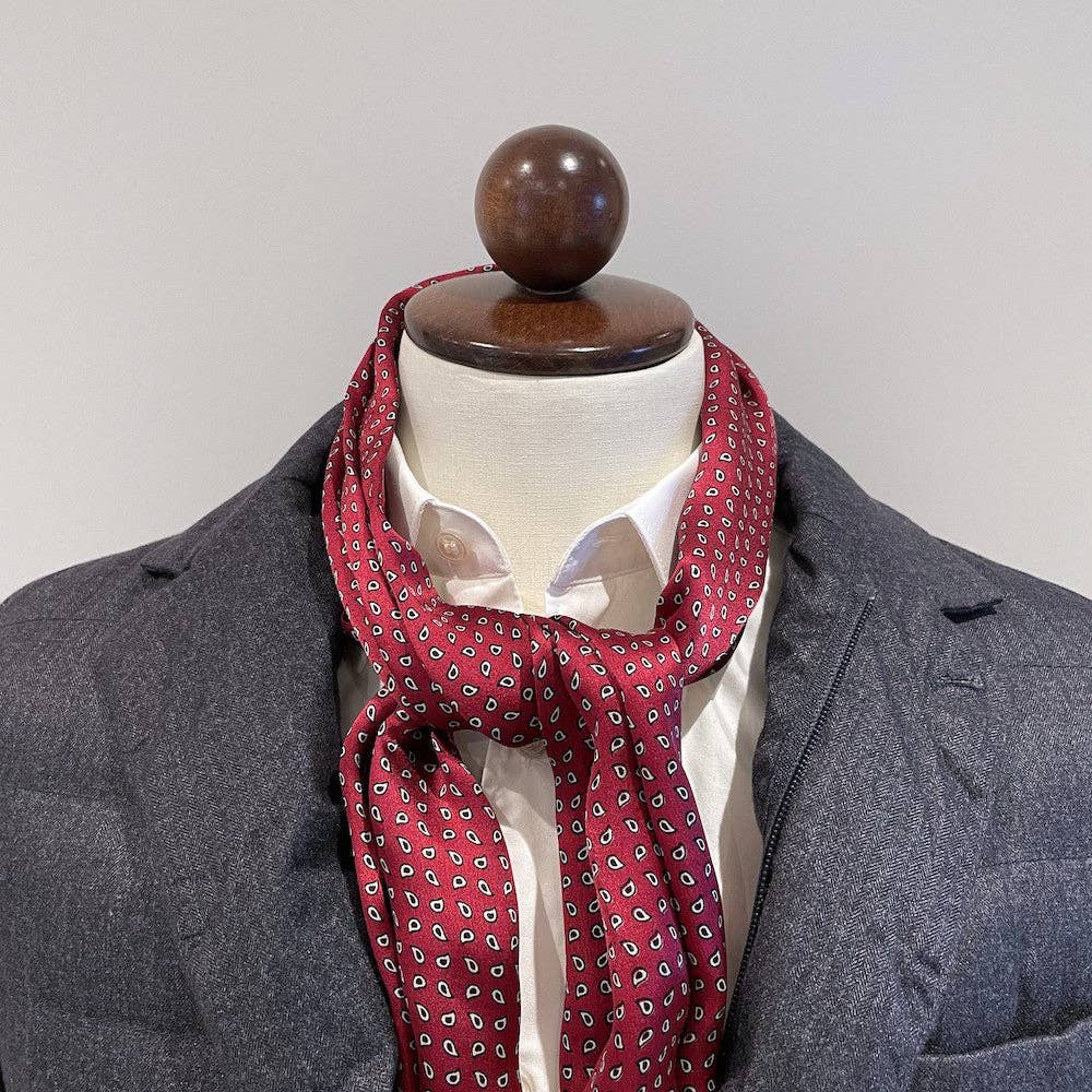 R d Brygge Sidensjal Röd for wholesale on Faire1