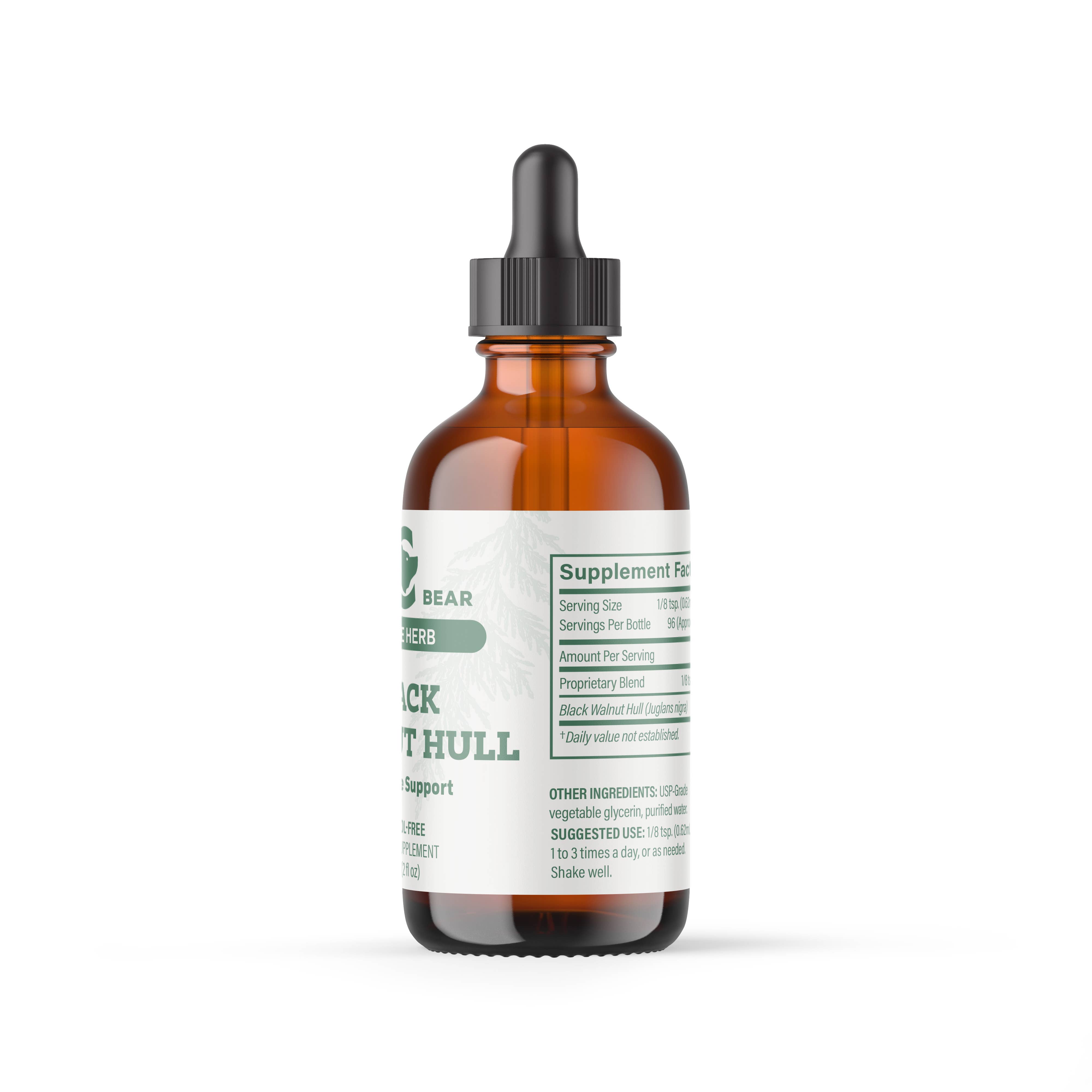 Cedar Bear Naturales - Wholesale Oral Supplement/Vitamin - Black Walnut Hull (Single Herb - While Supplies Last)3