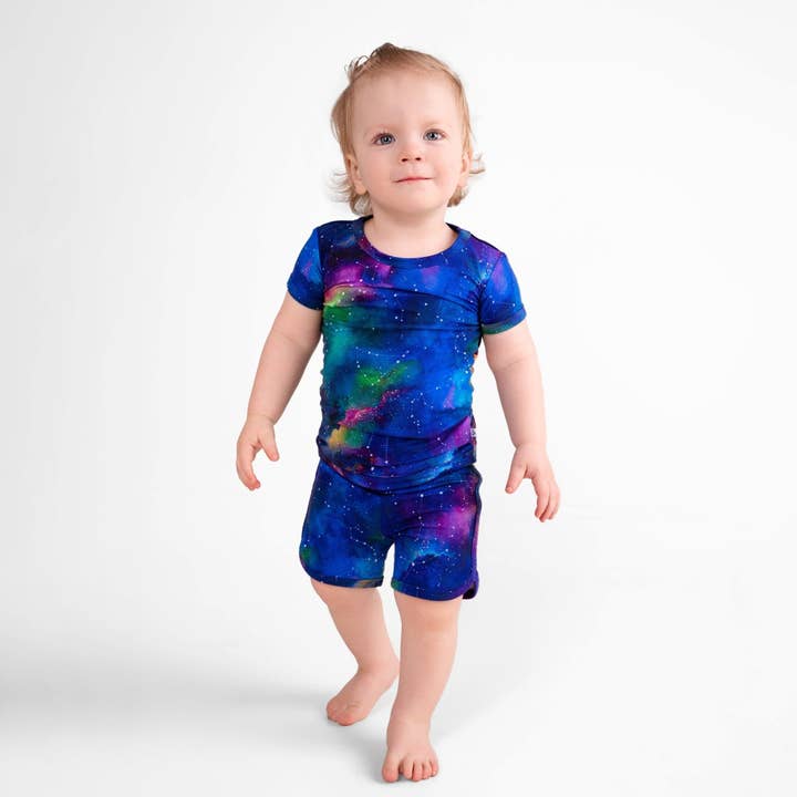 Luminara Galaxy Short Set for wholesale by Jammie Session formerly Big Dreams Little Jammies