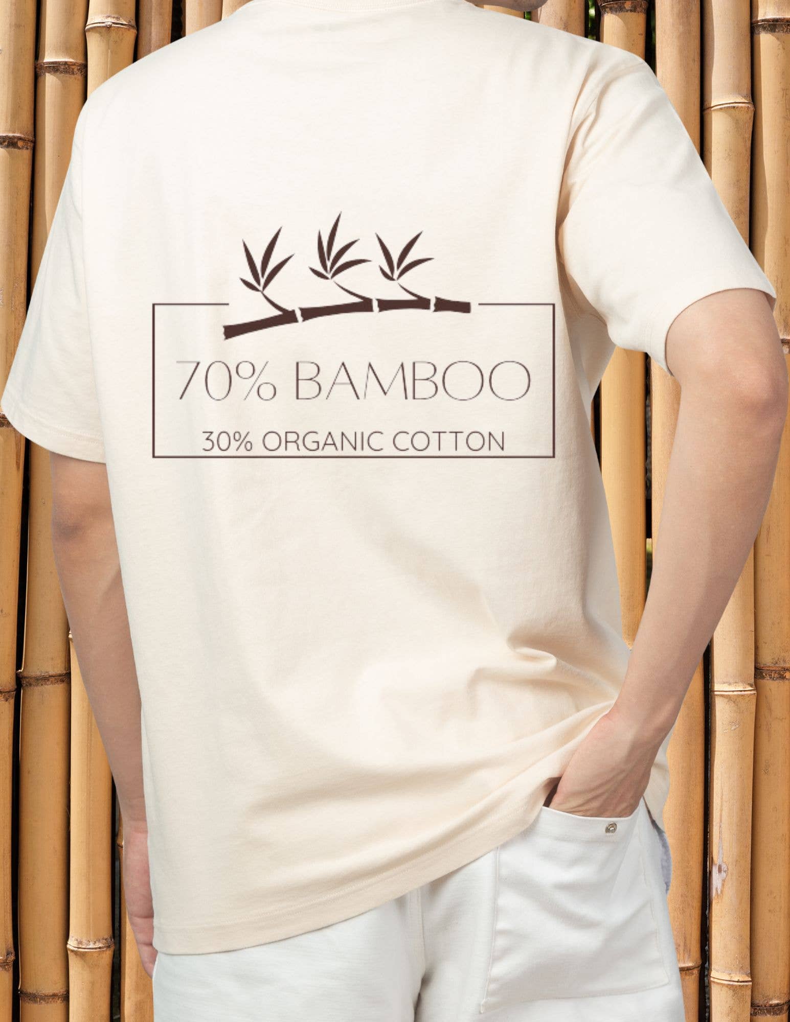 Neil & David - Vendita all'ingrosso Maglietta - Unisex - Maglietta a maniche corte in cotone organico di bambù - Unisex3