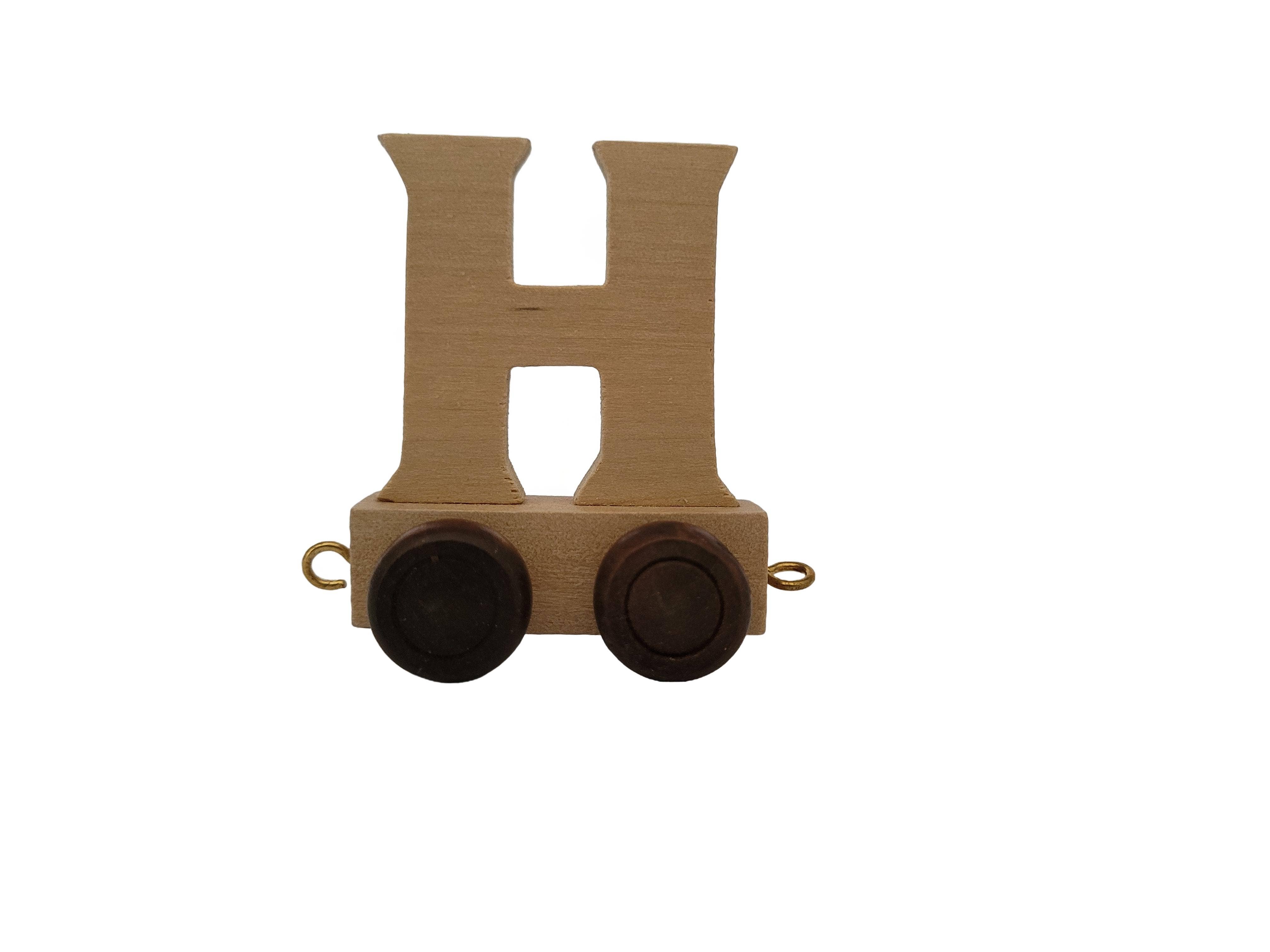 Ryan Town Toys & Gifts - Vente Jouet en bois – enfant - Lettres en bois A-Z - Train de prénom pour enfants (naturel)22