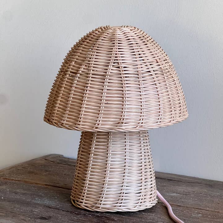 Sisi, house of style BV - Wholesale Accent/Desk Lamp - Sisi rattan table lamp, Mushroom4
