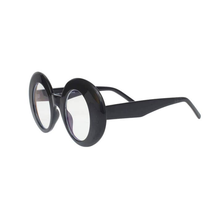 BLB Glasses Black Round Retro Eyewear for Women for wholesale on Faire