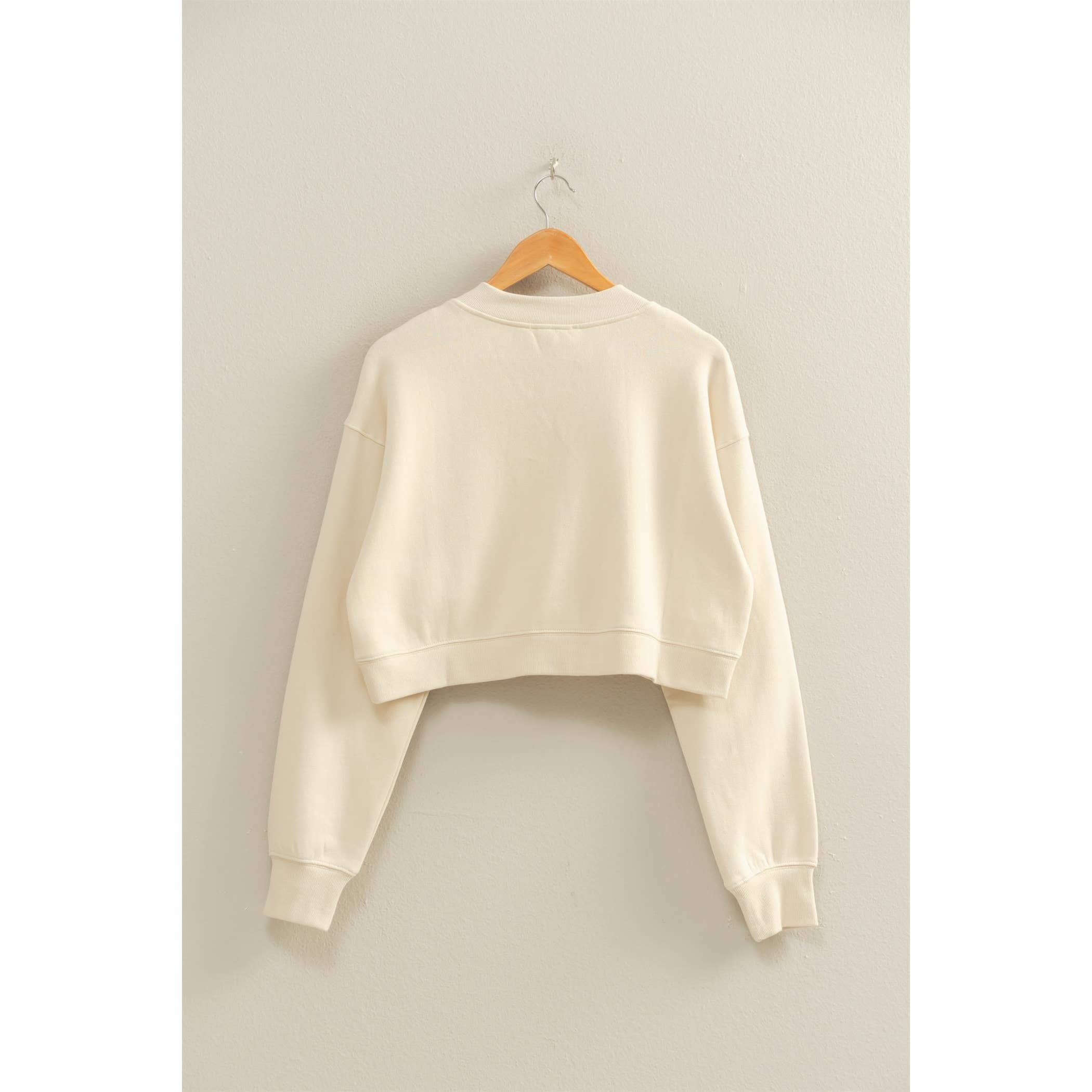 Double Zero - Wholesale Cardigan - Women's - Washed French Terry Cropped Cardigan21