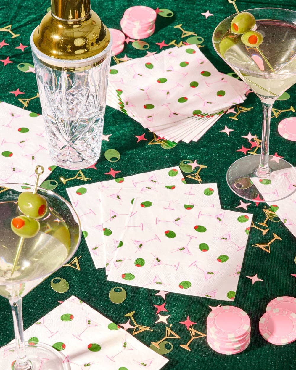 xo, Fetti - Wholesale Disposable Napkin - Martini Napkins | 25 Pack, Party, Birthday, Cocktails3