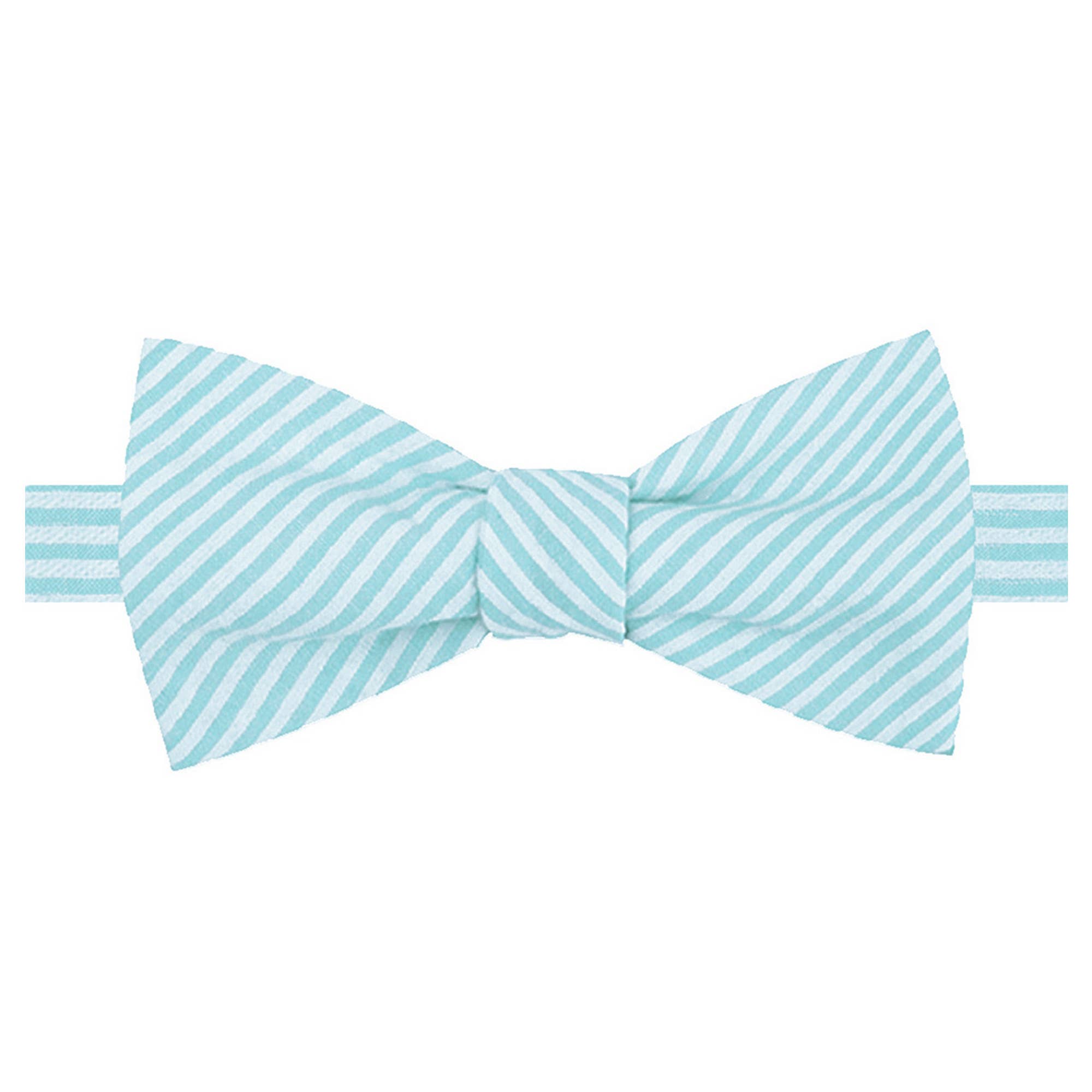 Jacob Alexander - Wholesale Bow Tie - Men's - Men's Seersucker Striped Bow Tie31