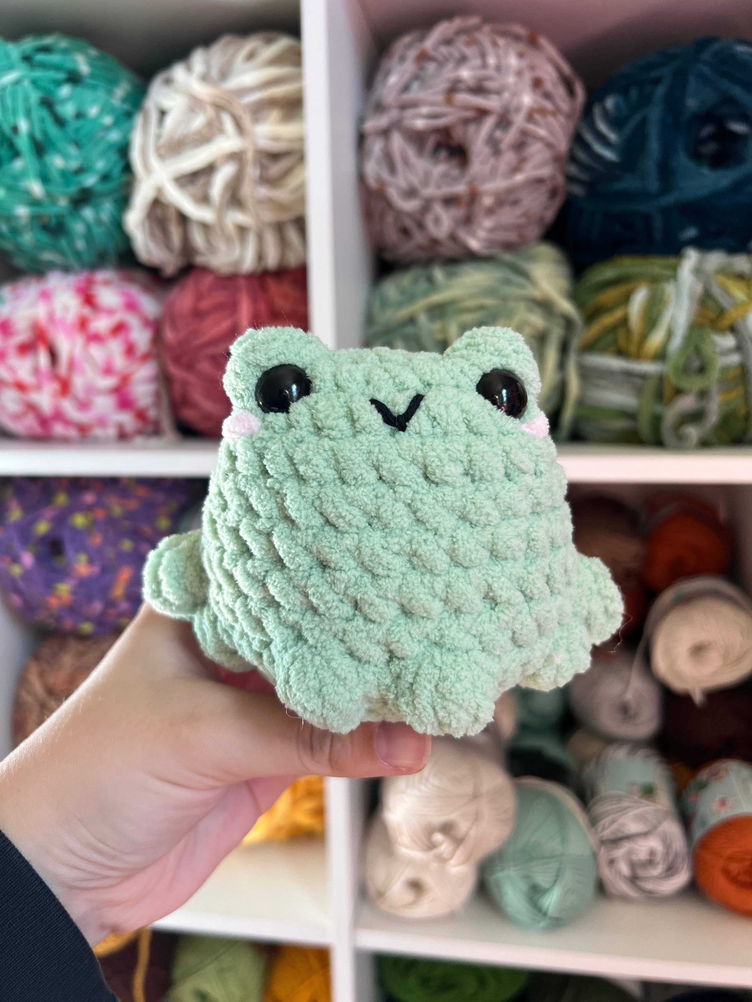 The Yarn Barn NC - Wholesale Stuffed/Plush Toy - Kids & Baby - Handmade Crochet Frog – Adorable Plush Toy for Animal Lovers