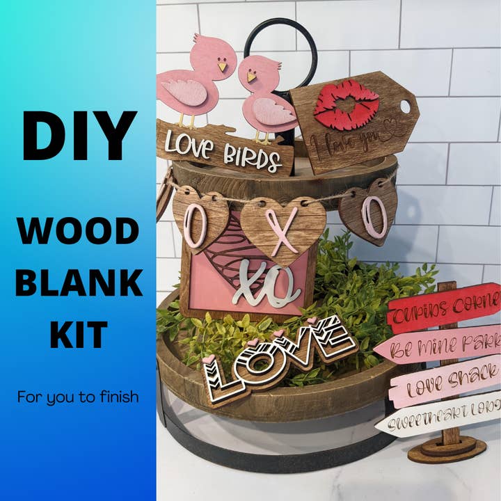 Kit de plateau à étages DIY Valentines pour la vente par Sunshine Creations FLA