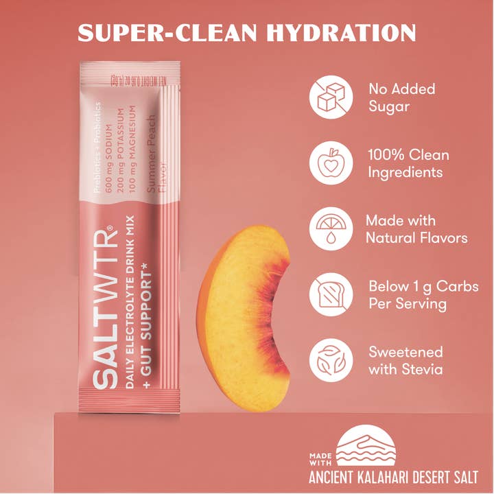 SaltWTR - Wholesale Powdered health drink - SaltWTR Functional Hydration Drink Mix - Gut Support1