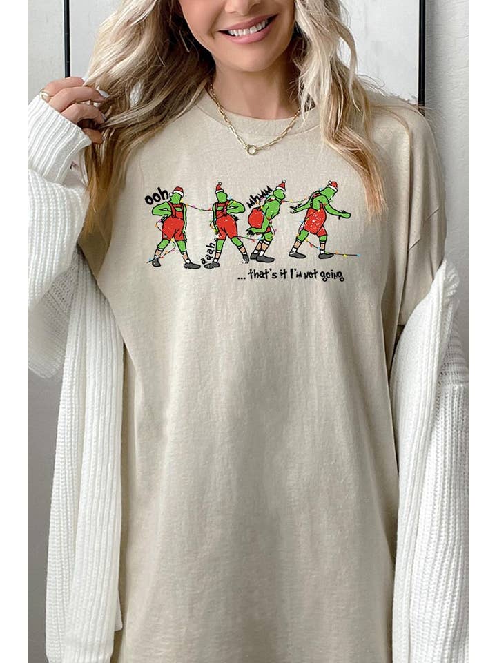 COLORBEAR - Wholesale T-shirt (graphic) – women's - Grinch Funny Christmas Graphic Heavy Cotton Tee3