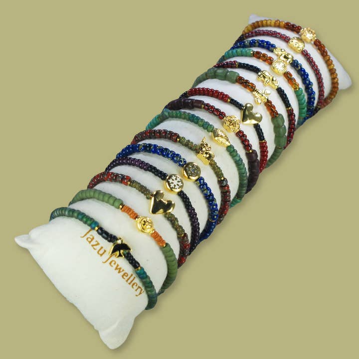 Jazu Jewellery - Wholesale Beaded Bracelet - Handmade bracelets with assorted African beads2