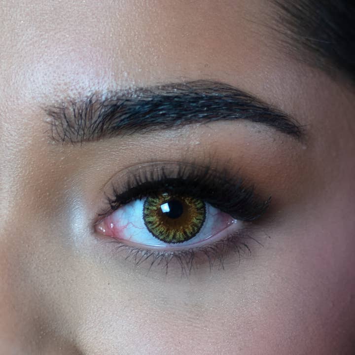 Blisterpack | Pure hazel | brown | annual lenses for wholesale by DEZZY'S