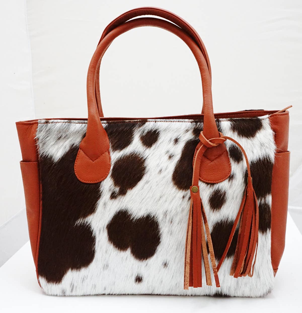 Rodeo - Vente Tote bag – femme - Sac en cuir de vachette double face avec poche H50