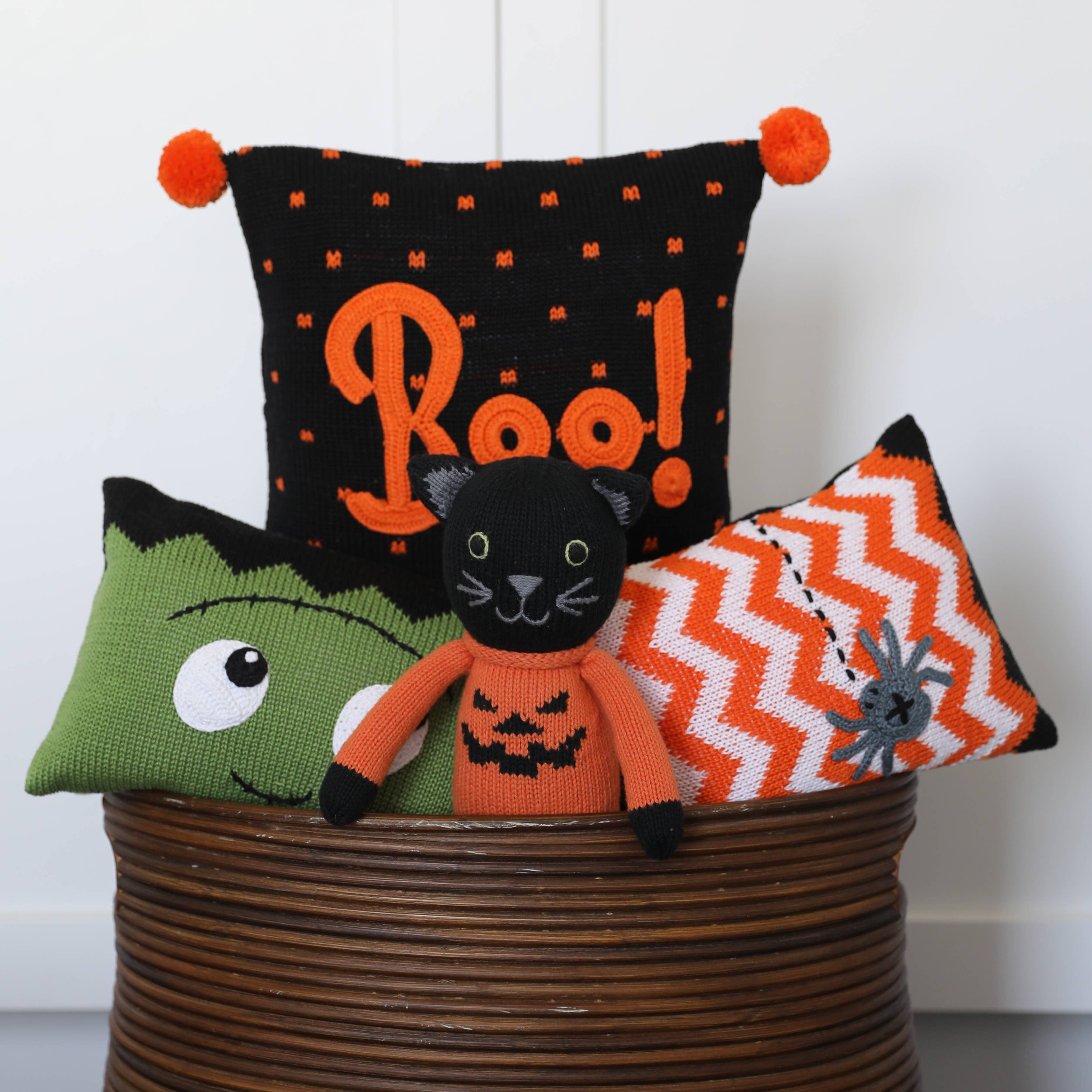 Melange Collection - Wholesale Stuffed/Plush Toy - Kids & Baby - Handmade Knit Halloween Bat Plush - Fair Trade Cotton Toy2