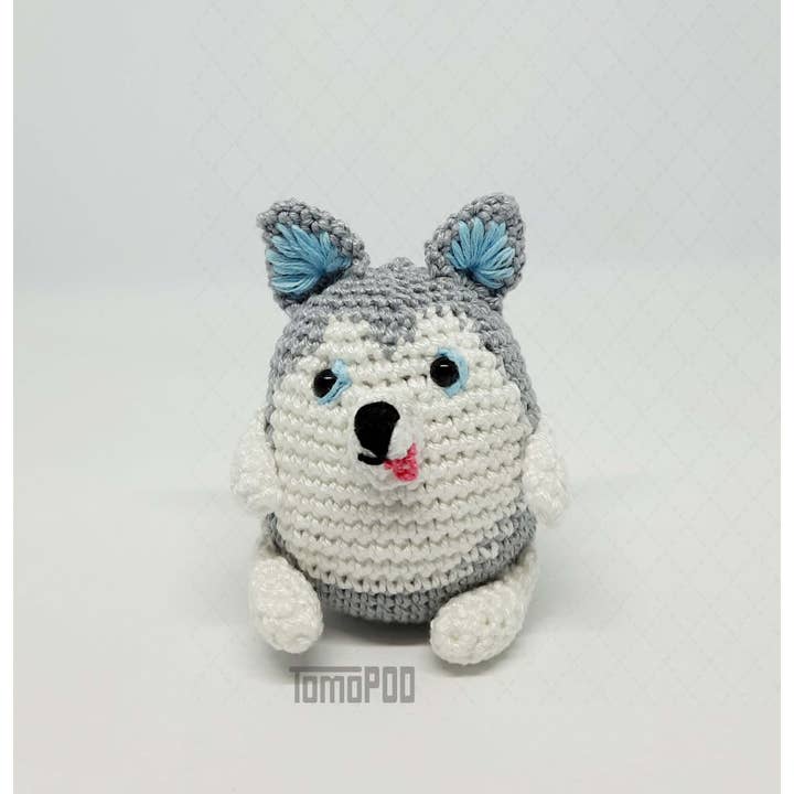 TOMOPOD LLC - Wholesale Car Decorative Charm - Unisex - Crochet Husky Car Mirror Hanging Accessories, Dog Lover Gift