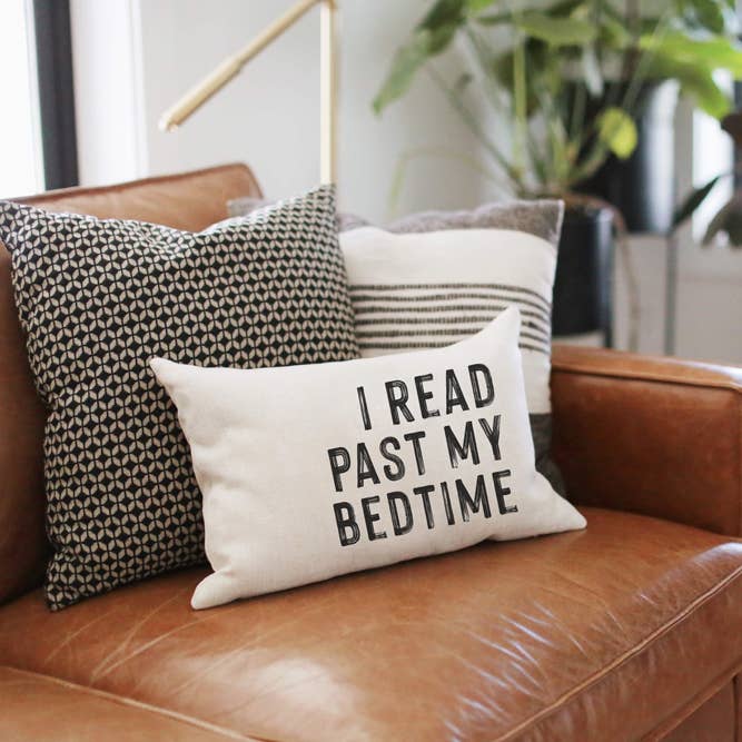 521handmade - Wholesale Throw/Decorative Pillow - I read past my bedtime pillow, Reading Pillow, Book Pillow1