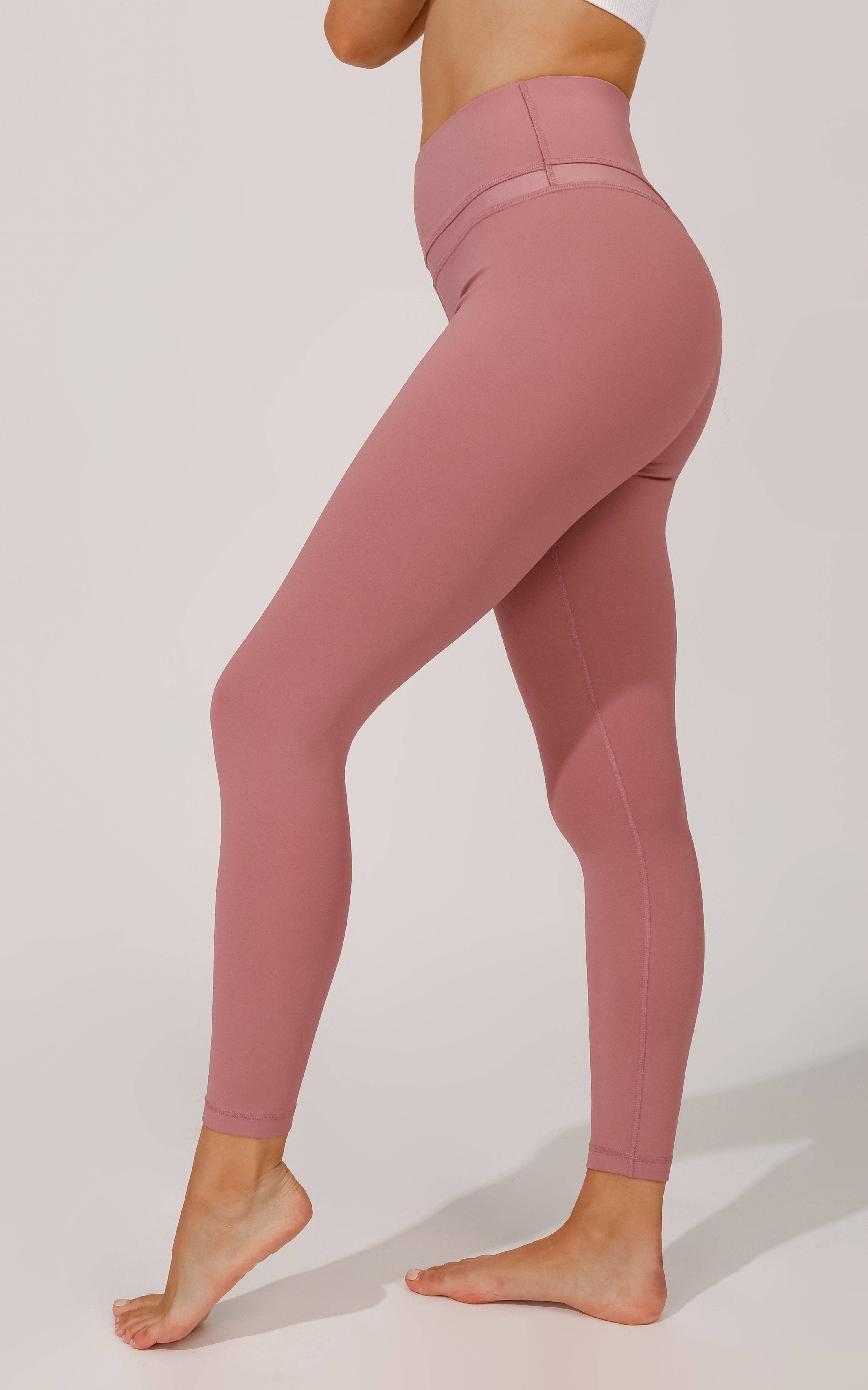 90 Degree by Reflex & Yogalicious - Wholesale Athletic/Lounge Leggings - Women's - "Bootyful" brand Interlink V-Back Cire High Rise 7/8 Ankle L6