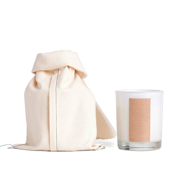 the MUNIO – wholesale Jar/filled candle – White label soy wax candle in white glass votive