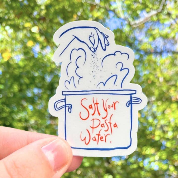 Olive Street Collective - Wholesale Sticker - Salt Your Pasta Water Sticker1