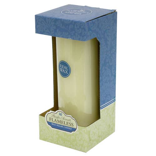 Flipo Group, Ltd. - Wholesale Flameless Candle - Ivory Wax Flameless LED Pillar Candles with Flat Top5