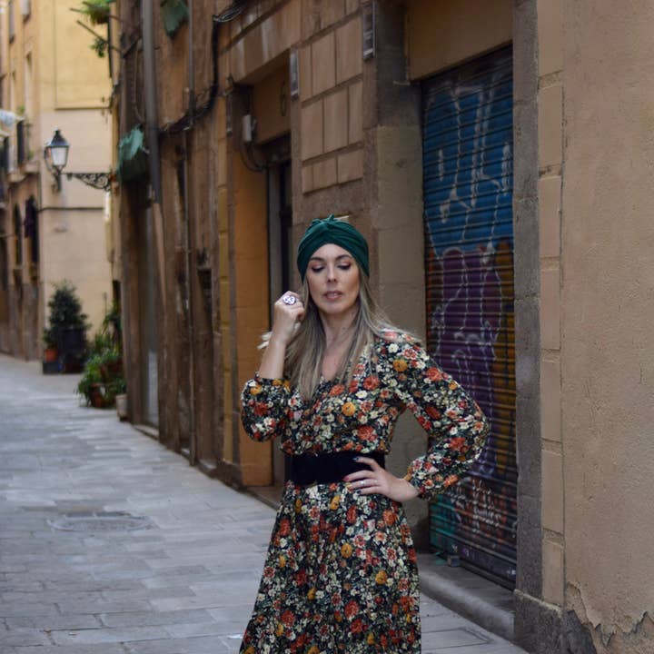 Petitama - Wholesale Turban - Women's - Women's turban in green, full turban3